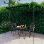 Pergola de jardin marron antique 4x3x2, 5 m fer