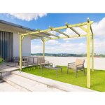 Maderland - pergola en bois autoportante - mod�le barcelona - 420 x 420 cm