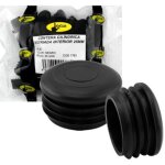 Perle int�rieure ronde noire - 20 mm - 50 unit�s