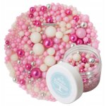 Perles de sucre saupoudr�es rose clair 40 g
