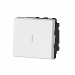 Permutateur 10ax 250v easy - led mosaic - 2 modules - blanc - 077021l - legrand
