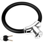 Petit antivol � anneau pour v�lo avec 2 cl�s - c�ble antivol portable pour v�los, scooters, portes et ...