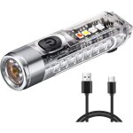 Petit mini puissant porte - cl�s lampe de poche led type - c lampes de poche rechargeables