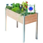 Mon petit potager - bac douglas sur pieds design grand mod�le - jardini�re sur pieds en bois non trait� ...
