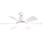 Petit ventilateur de plafond led, abat - jour plat 40w, ventilateur carr�, petit ventilateur t�l�command� ...