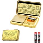 Petite balance lectronique 200g / 0. 01g, or, avec poids, 6 modes, pese des herbes et des bijoux (batterie ...