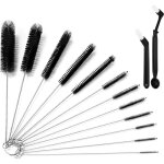 Petite brosse de nettoyage pour machine � caf� - brosse � paille - brosse de nettoyage pour tuyau � lait ...