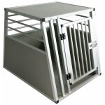 Petite cage: cage simple en aluminium pour chiens et chats