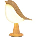 Petite lampe de chevet sans fil, lampe oiseau avec capteur tactile, lampe de table led avec variateur ...