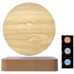 Petite lampe de table d'int�rieur, veilleuse, lampe de table magn�tique jupiter, lumi�re tricolore, 14 ...