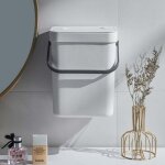 Vurahome - petite poubelle suspendue avec couvercle poubelle de comptoir de cuisine poubelle montable ...