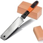 Petite scie � main japonaise fine � double tranchant avec manche antid�rapant - lame en acier au carbone ...