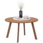 Petite table basse ronde, table d'appoint avec patins antid�rapants, cadre en m�tal, pour jardin, � 70 ...
