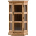Petite vitrine d'angle en bois d'acacia esmée Petite vitrine d'angle en bois d'acacia esmée