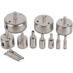 Peu de foret de scie de trou enduit de diamant, 14pcs / set 3 - 70mm cutter de foret de scie de trou ...