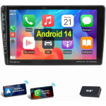 Pour peugeot 407 2004 - 2011 autoradio android 14 gps bt wifi usb type - c 2 + 32g dab