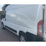 Peugeot boxer - baguettes de portes latrales chromes 4 pices