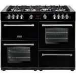 Pgour110dftblk - stoves piano de cuisson gourmet 110cm gaz noir