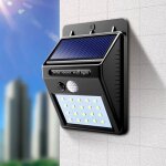 Phare de 20 led avec panneau solaire et capteur de mouvement spot crpusculaire