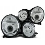 Phares avant neufs pour mercedes classe e w210 de 1999  2002 avec anneaux led