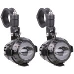 Phares suppl�mentaires led avec support pare carter lumitecs ms1 feux additionnels ece 12v incl. c�ble ...