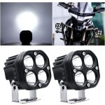 Phare de travail led 12v, 40w moto feux additionnels led spot flood feux antibrouillard 24v 12000lm led ...