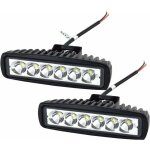 Phare de travail led barre led 12v 18w 15cm projecteur led voiture etanche ip67 spot feux antibrouillard ...