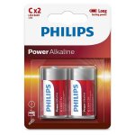 Lot de 2 c philips lr14p2b / 05 / 1, 5v / piles alcalines.