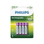 Philips hr03 pile rechargeable lr3 (aaa) nimh 900 mah 1. 2 v 4 pc(s) y131993