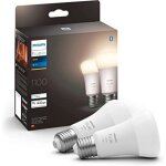 Philips hue - white, ampoule led connect�e e27, equivalent 75w, 1100 lumen, compatible bluetooth, pack ...