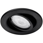 Philips - led 8720169266858 fresco luminaire � led encastrable gu10 4. 6 w noir