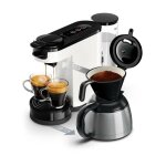 Philips - machine a caf� 2 en 1 senseo switch hd6592 / 05, 2 en 1 avec filtre et dosette, verseuse isotherme, ...