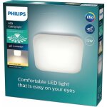 Philips - mauve, plafonnier led 24w, carr�, blanc chaud 2700k, blanc