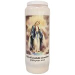 Bougie vierge miraculeuse neuvaine