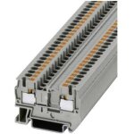 Phoenix pt 4 connecteur �lectrique gris sur rail din