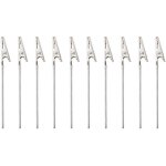 Photo de pince crocodile, 50 pices pince crocodile en fil mtallique, porte - cartes  pince - fil remarque ...