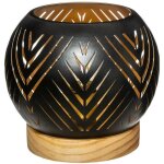 Photophore raja boule led mtal d15cm atmosphera crateur d'intrieur