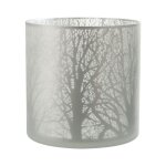 Paris prix - photophore en verre 'forêt' 29cm blanc Paris prix - photophore en verre 'forêt' 29cm blanc