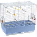 Piano 4 cage pour canaris et autres petits oiseaux. variante - misure: 59 x 33 x h 55 cm - blanc - ferplast ...