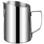 Pichet � lait inox, 450ml pot a lait professionnel avec marqueurs de mesure, id�al pour cappuccino, latte ...