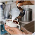 Pichet � mousse de lait, pichet � lait en acier inoxydable 304, pichet � vapeur de 350 ml, pichet � vapeur ...