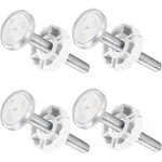 Pi�ces de barri�re de s�curit� pour b�b� (blanches), tige filet�e m10, barri�re pour b�b� ou animal de ...