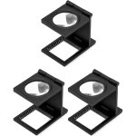 Pices loupe de table compte - fils, pliable compteur de fils en mtal, grossissement de 10x, loupe de ...