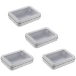 Fitags - pices petites botes en mtal avec couvercles, pot vide cosmtiques en mtal portable, botes ...