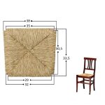 Pice de rechange pour chaise rustique en paille des marais 996