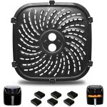 Pices de rechange pour friteuse  air comprim powerxl vortex pro 6 qt, ovale de 22 x 22 cm, accessoires ...