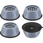 Pi�ces tapis anti vibration machine a laver, kit tapis machine � laver anti vibration universel, gray ...