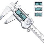 Pied a coulisse 150mm tout inox, pied � coulisse num�rique de pr�cision, ip54 �tanche, �cran lcd , mm ...