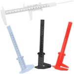Pied � coulisse en plastique (lot de 4), outil de mesure non num�rique, pied � coulisse portable pour ...
