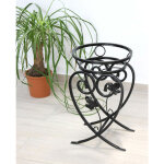Dandibo - pied � fleurs m�tal noir 49 cm tabouret � fleurs kw420 colonne � plantes pied � plantes petite ...